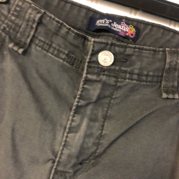 Levi’s Gray Cargo Pant Capris Size 13 Utility Pockets Vintage - Picture 3 of 5